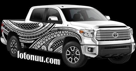 samoan car wrap